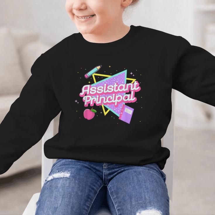 Cute Assistant Principal Shirt 80's 90's Back To School Graphic Kid Sweatshirt