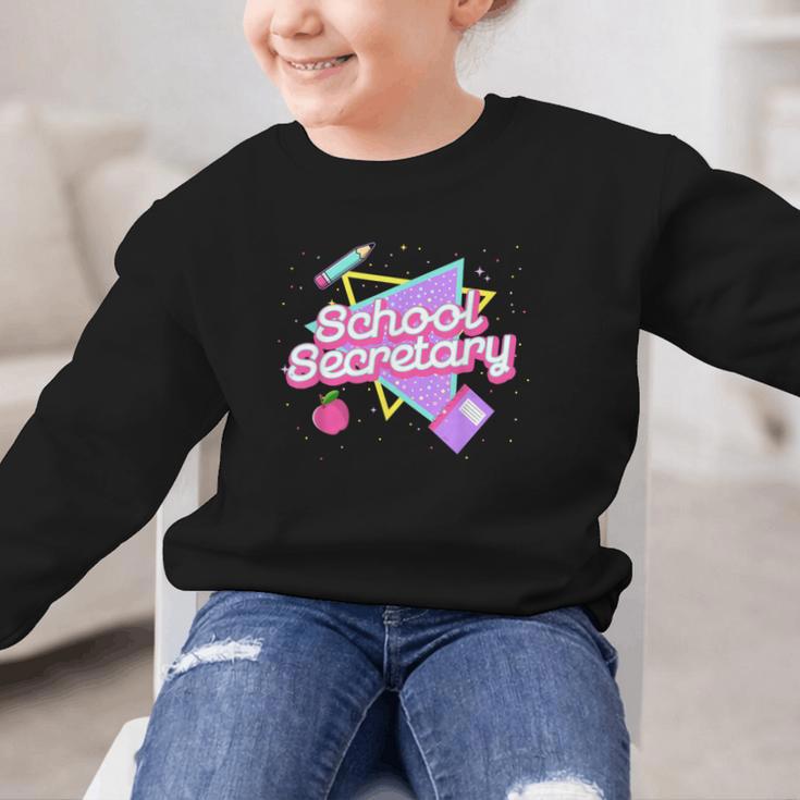 Cute School Secretary Shirt 80's 90's Back To School Graphic Kid Sweatshirt Cute School Secretary Shirt 80's 90's Back To School Graphic Kid Sweatshirt