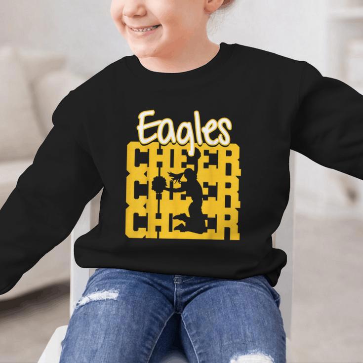 Eagles Cheer Back To School Cheerleading Spirit GY Graphic Kid Sweatshirt Eagles Cheer Back To School Cheerleading Spirit GY Graphic Kid Sweatshirt