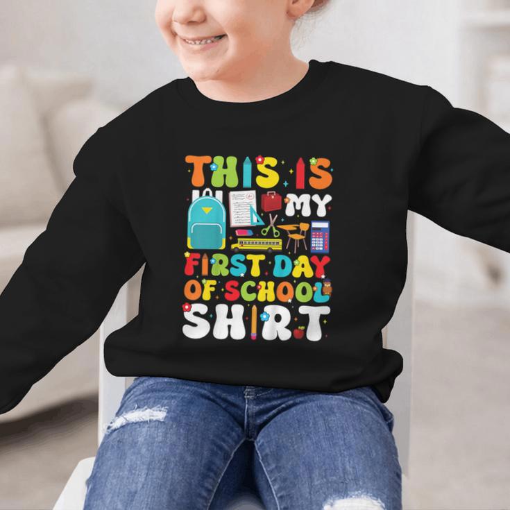 First Day Of School Shirt Boys Girls Back To School Graphic Kid Sweatshirt First Day Of School Shirt Boys Girls Back To School Graphic Kid Sweatshirt