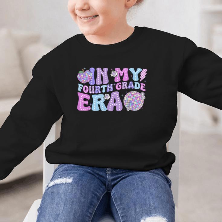 In My Fourth Grade Era Retro Back To School Disco Ball Graphic Kid Sweatshirt