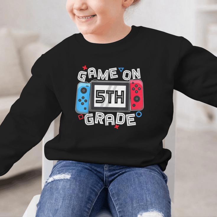 Game On 5th Grade Back To School Video Gamer Boys Kids Graphic Kid Sweatshirt Game On 5th Grade Back To School Video Gamer Boys Kids Graphic Kid Sweatshirt