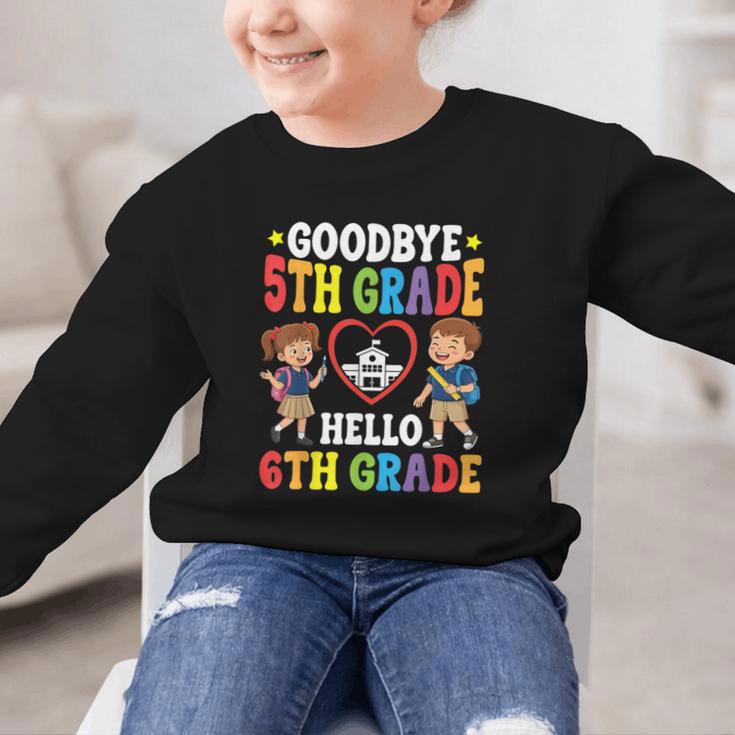 Goodbye 5th Grade Hello 6th Grade Graduate Back To School Graphic Kid Sweatshirt Goodbye 5th Grade Hello 6th Grade Graduate Back To School Graphic Kid Sweatshirt