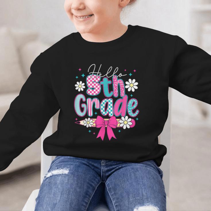 Hello Fifth Grade Team 5th Grade Back To School Boys Girls Graphic Kid Sweatshirt Hello Fifth Grade Team 5th Grade Back To School Boys Girls Graphic Kid Sweatshirt