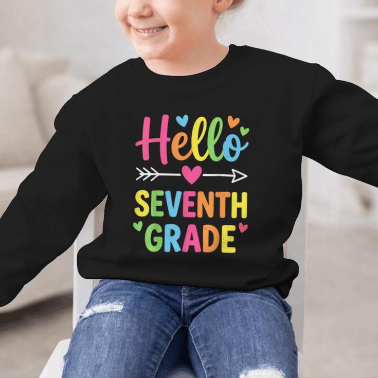 Hello Seventh 7TH Grade Back To School Kids Students Tee Graphic Kid Sweatshirt Hello Seventh 7TH Grade Back To School Kids Students Tee Graphic Kid Sweatshirt
