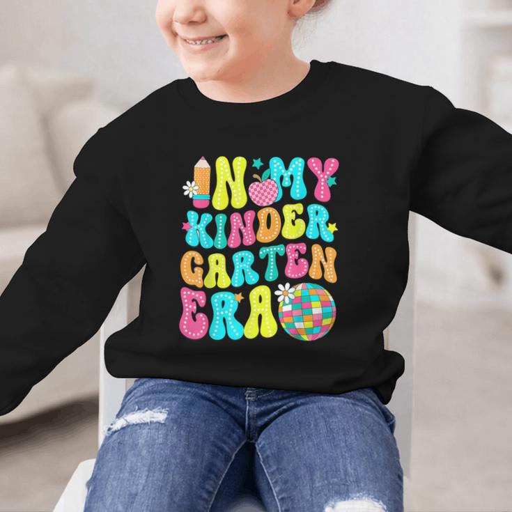 In My Kindergarten Era Groovy Back To School Graphic Kid Sweatshirt In My Kindergarten Era Groovy Back To School Graphic Kid Sweatshirt