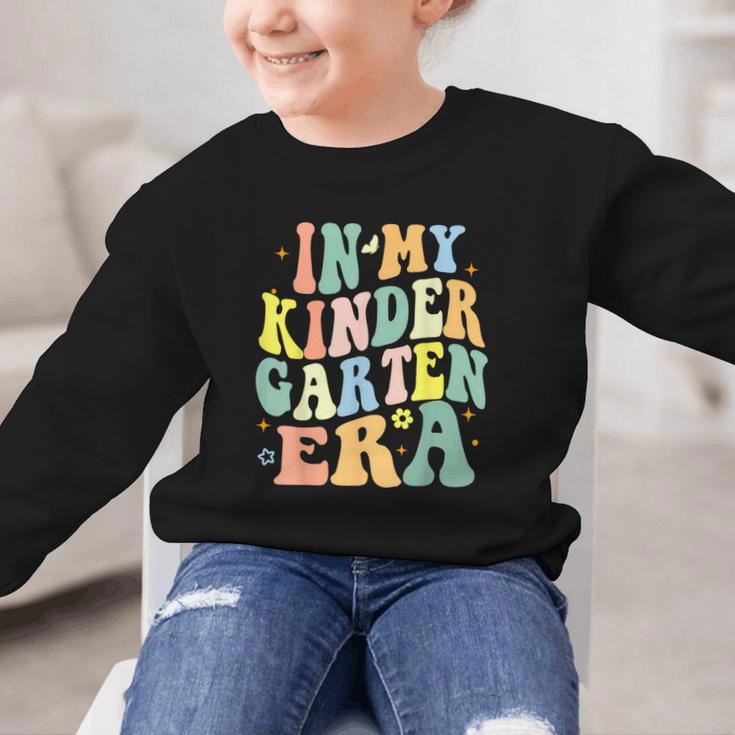 Kindergarten Era Happy Back To School Groovy Kids Boys Girls Graphic Kid Sweatshirt Kindergarten Era Happy Back To School Groovy Kids Boys Girls Graphic Kid Sweatshirt