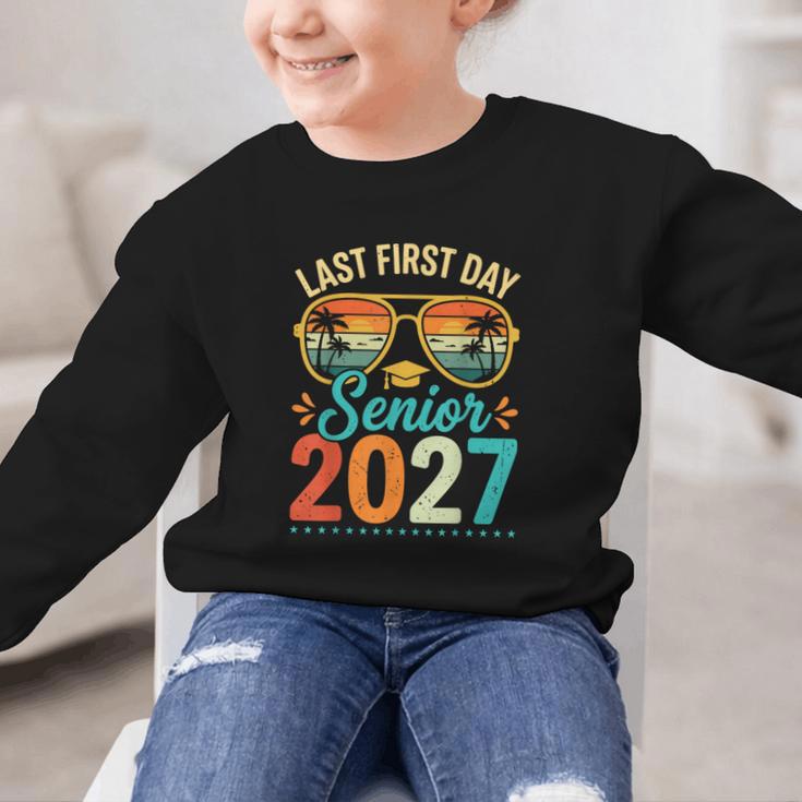 Last First Day Senior 2027 Back To School Students Tee Graphic Kid Sweatshirt Last First Day Senior 2027 Back To School Students Tee Graphic Kid Sweatshirt
