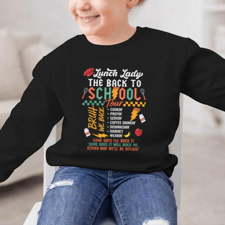 Lunch Lady Back To School Tour Graphic Kid Sweatshirt Lunch Lady Back To School Tour Graphic Kid Sweatshirt
