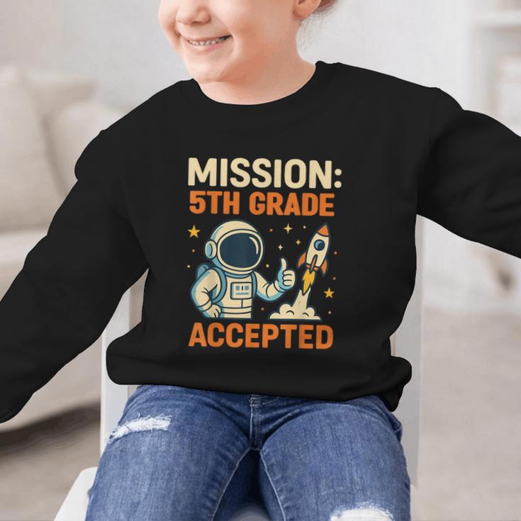 Mission Fifth 5th Grade Accepted Astronaut Back To School Graphic Kid Sweatshirt Mission Fifth 5th Grade Accepted Astronaut Back To School Graphic Kid Sweatshirt