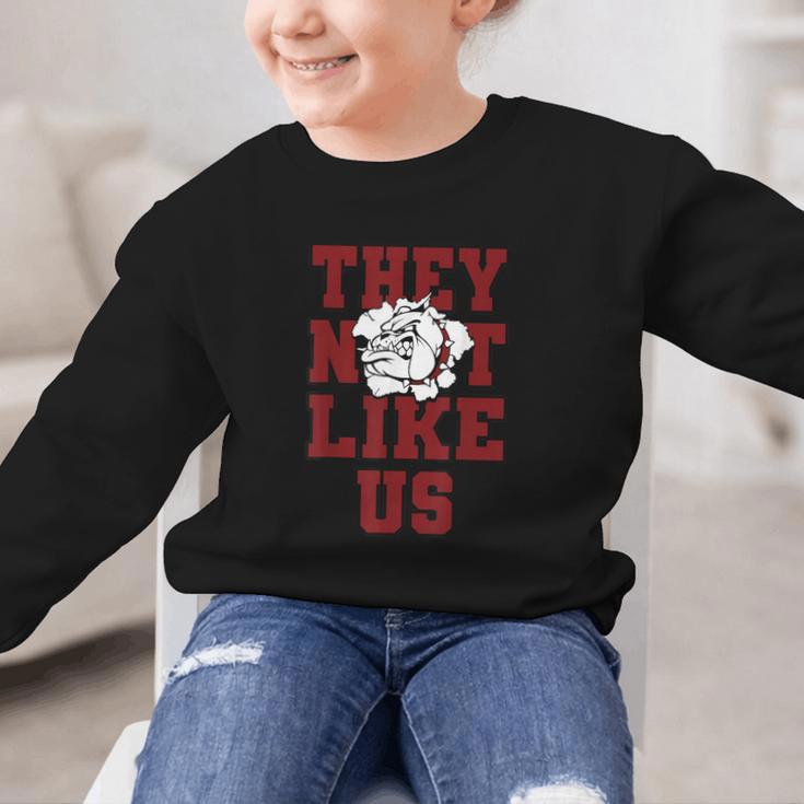 Not Like Bulldog Back To School Spirit M Graphic Kid Sweatshirt Not Like Bulldog Back To School Spirit M Graphic Kid Sweatshirt