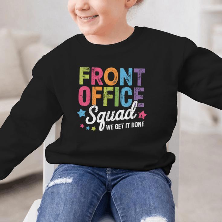 Office Squad We Get It Done Back To School Happy First Day Graphic Kid Sweatshirt