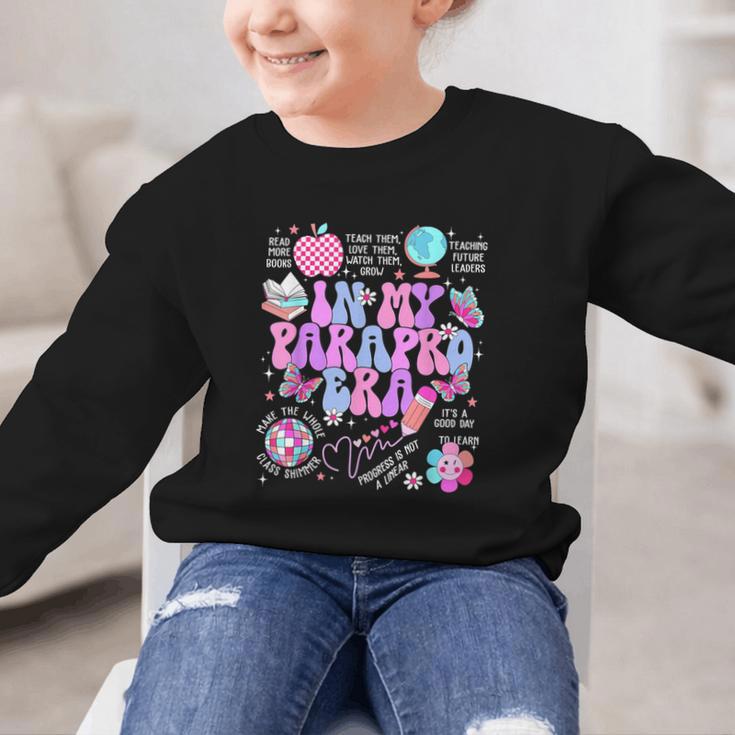 In My Parapro Era Paraprofessional First Day Back To School Graphic Kid Sweatshirt In My Parapro Era Paraprofessional First Day Back To School Graphic Kid Sweatshirt