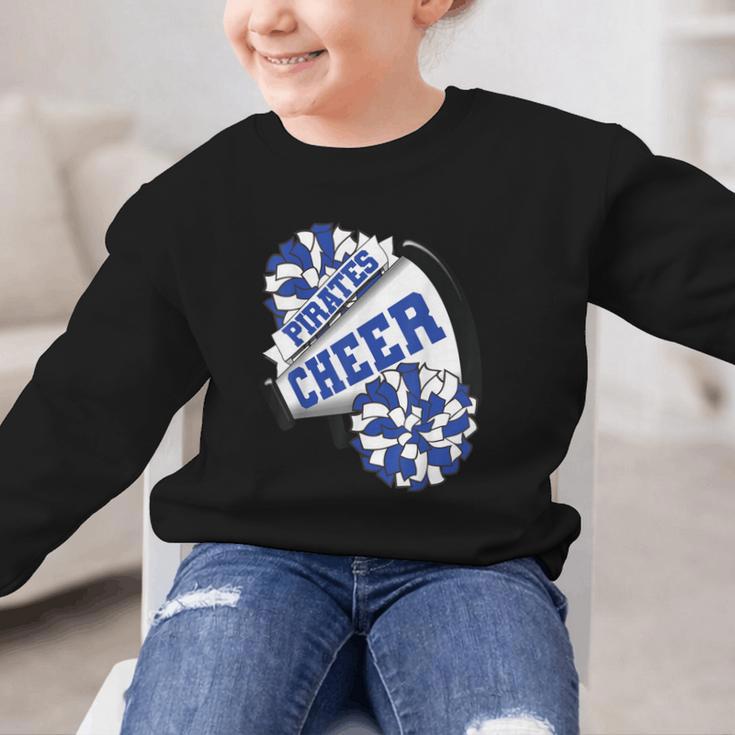 Pirates Cheer Back To School Cheerleading Spirit B Graphic Kid Sweatshirt