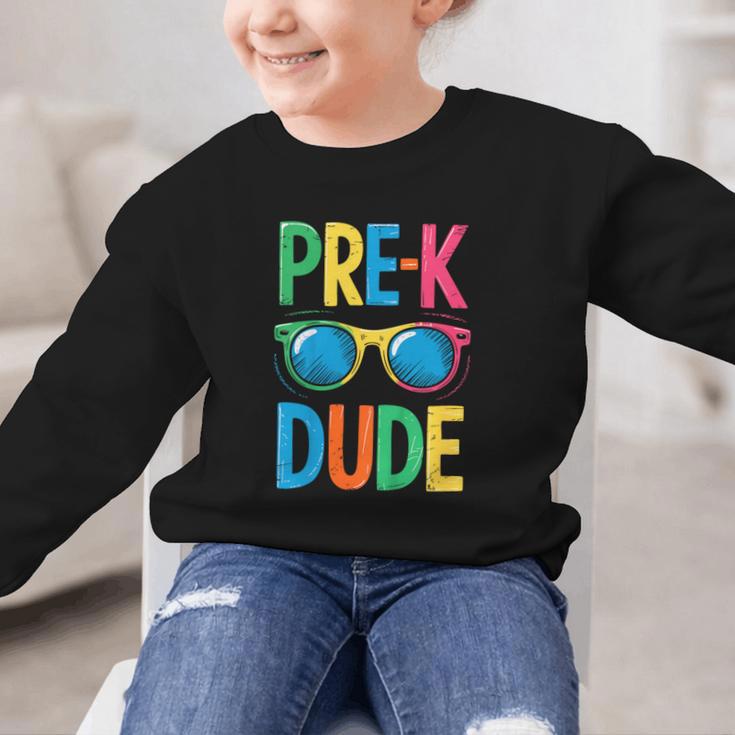 Pre-K Dude Shirt Back To School First Day Of Preschool Boy Graphic Kid Sweatshirt Pre-K Dude Shirt Back To School First Day Of Preschool Boy Graphic Kid Sweatshirt