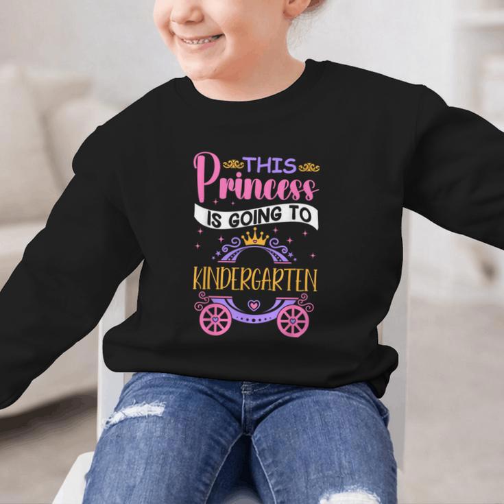 This Princess Is Going To Kindergarten Back To School Girl Graphic Kid Sweatshirt This Princess Is Going To Kindergarten Back To School Girl Graphic Kid Sweatshirt