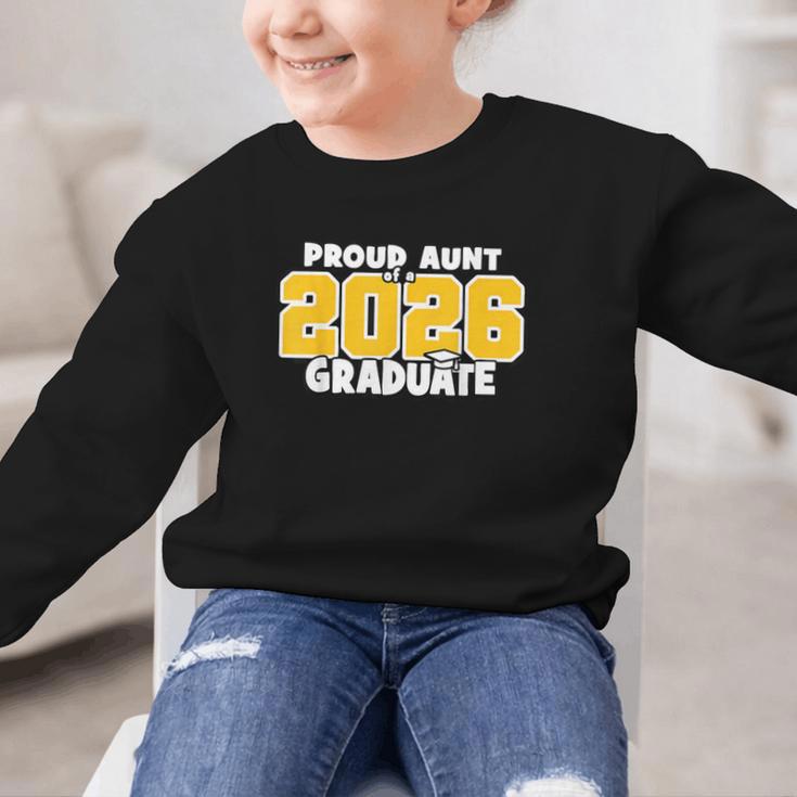 Proud Aunt Of 2026 Graduate Matching Back To School GY Graphic Kid Sweatshirt