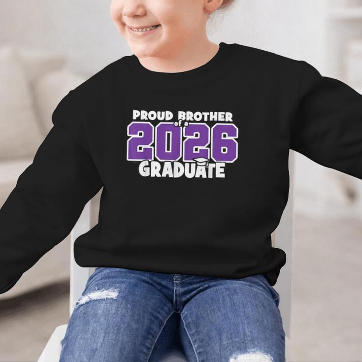 Proud Brother Of 2026 Graduate Matching Back To School P Graphic Kid Sweatshirt