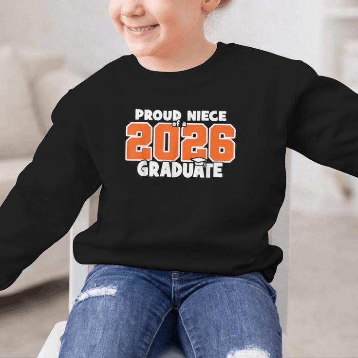 Proud Niece Of 2026 Graduate Matching Back To School O Graphic Kid Sweatshirt