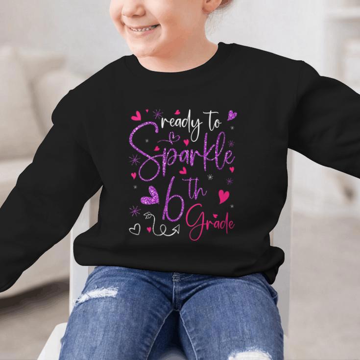 Ready To Sparkle 6th Grade Back To School For Girls Graphic Kid Sweatshirt