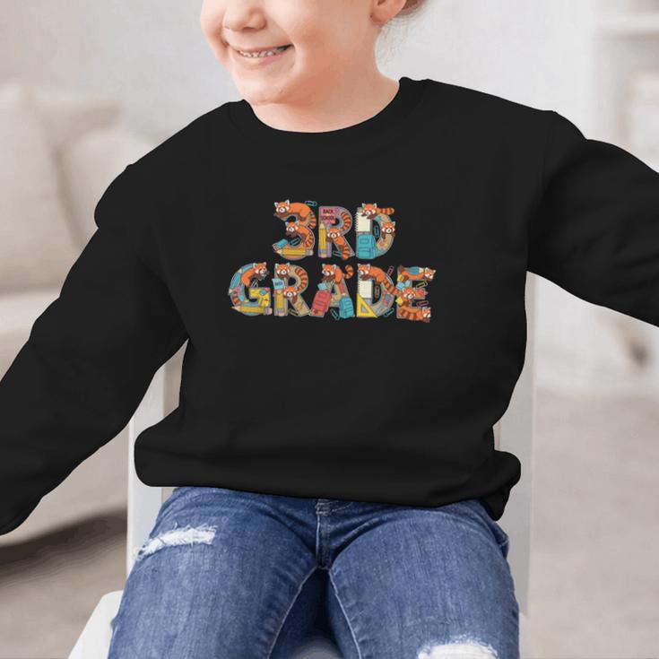 Red Panda Third Grade Back To School Kids Boys Girls Graphic Kid Sweatshirt Red Panda Third Grade Back To School Kids Boys Girls Graphic Kid Sweatshirt