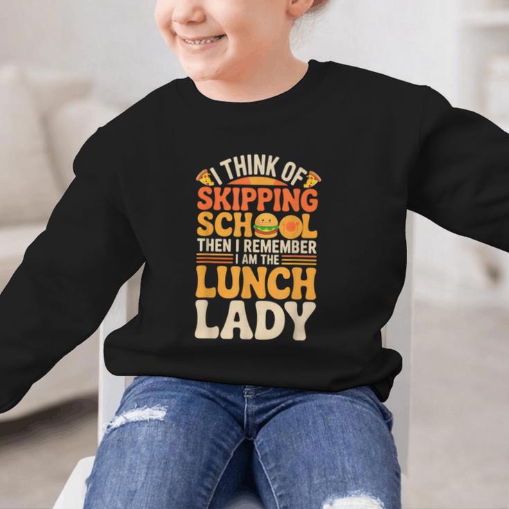 Remember I'm The Lunch Lady Back To School Cafeteria Worker Graphic Kid Sweatshirt