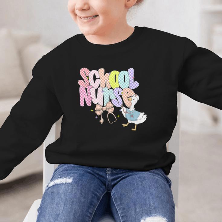 School Nurse Back To School Silly School Nurse Goose Graphic Kid Sweatshirt School Nurse Back To School Silly School Nurse Goose Graphic Kid Sweatshirt
