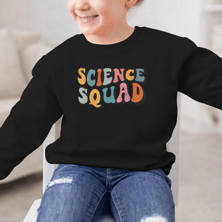 Science Squad Retro Groovy Back To School Matching Teaching Graphic Kid Sweatshirt Science Squad Retro Groovy Back To School Matching Teaching Graphic Kid Sweatshirt