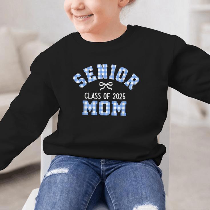 Senior 2025 Class Of 2025 Senior Mom Bow Back To School Graphic Kid Sweatshirt