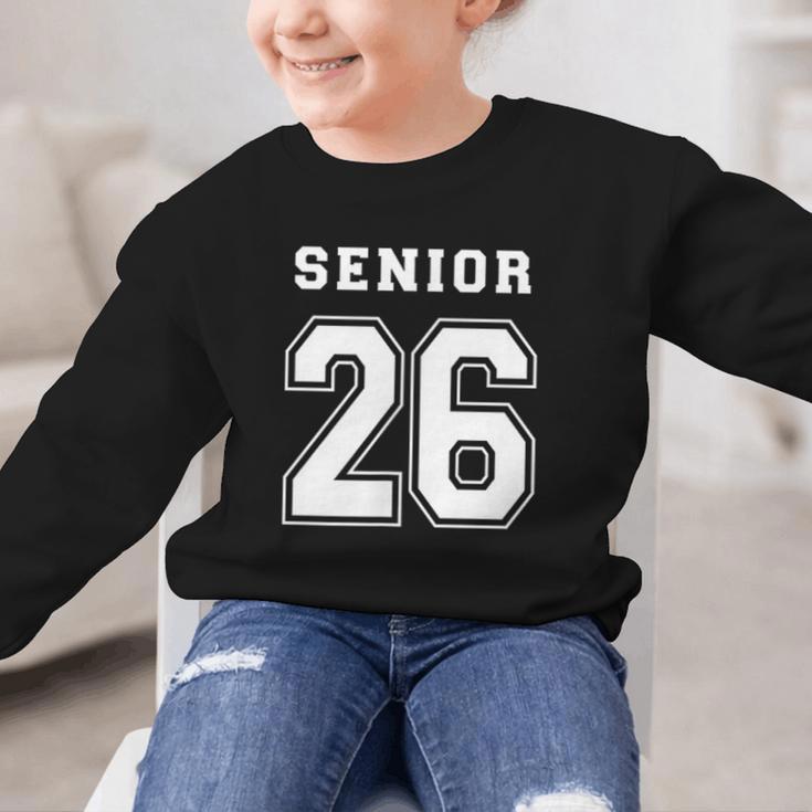 Senior 26 Class Of 2026 Front Back Grad Back To School Graphic Kid Sweatshirt