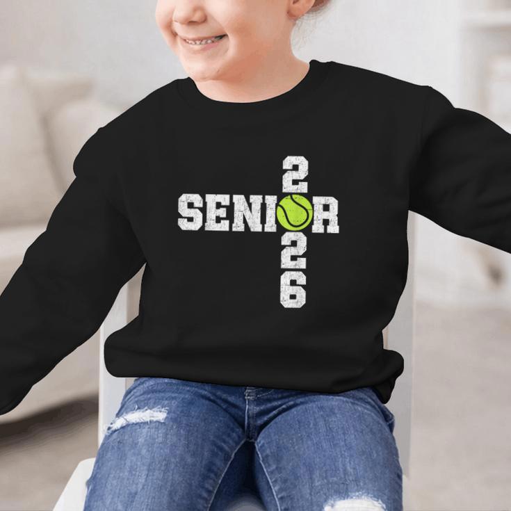 Senior Class Of 2026 Tennis Seniors Back To School 2026 Graphic Kid Sweatshirt Senior Class Of 2026 Tennis Seniors Back To School 2026 Graphic Kid Sweatshirt