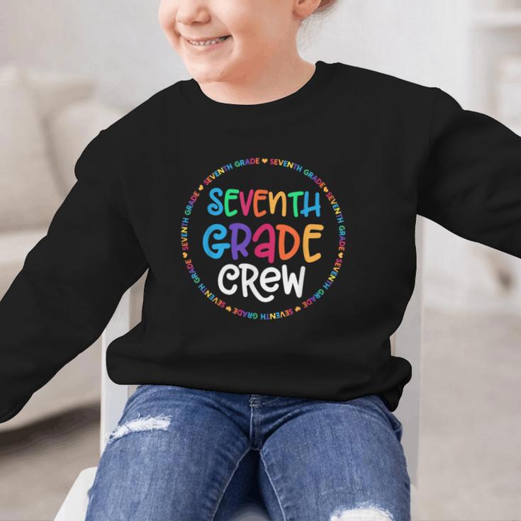 Seventh Grade Crew Back To School Matching Tee For 7th Grade Graphic Kid Sweatshirt