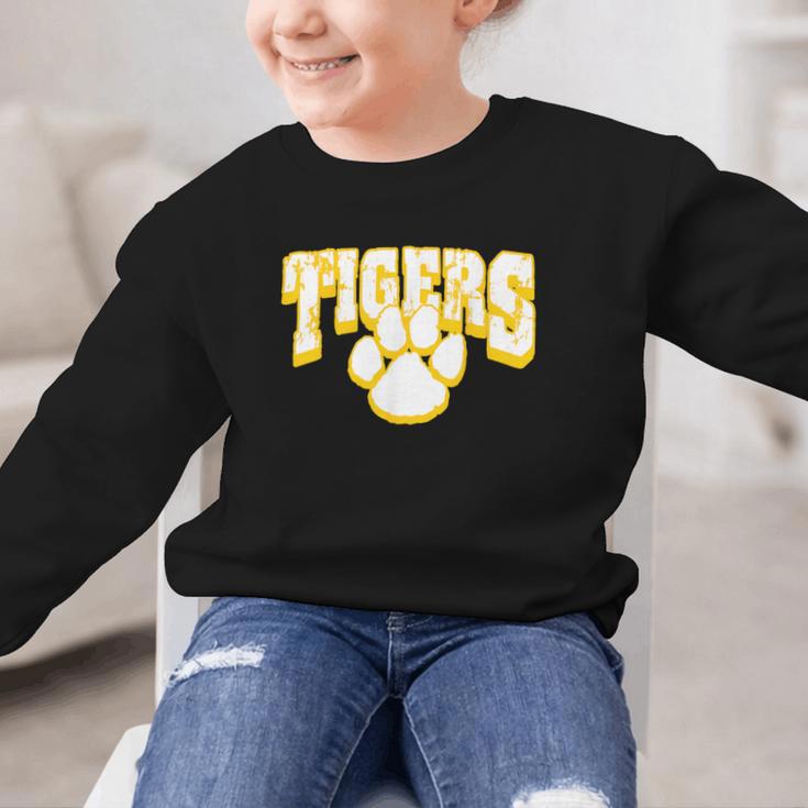 Tigers School Spirit Back To School Y Graphic Kid Sweatshirt Tigers School Spirit Back To School Y Graphic Kid Sweatshirt