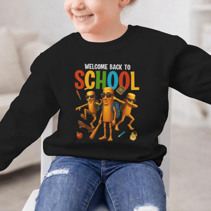 Tung Tung Tung Sahur Back To School Italian Brainrot Meme Graphic Kid Sweatshirt