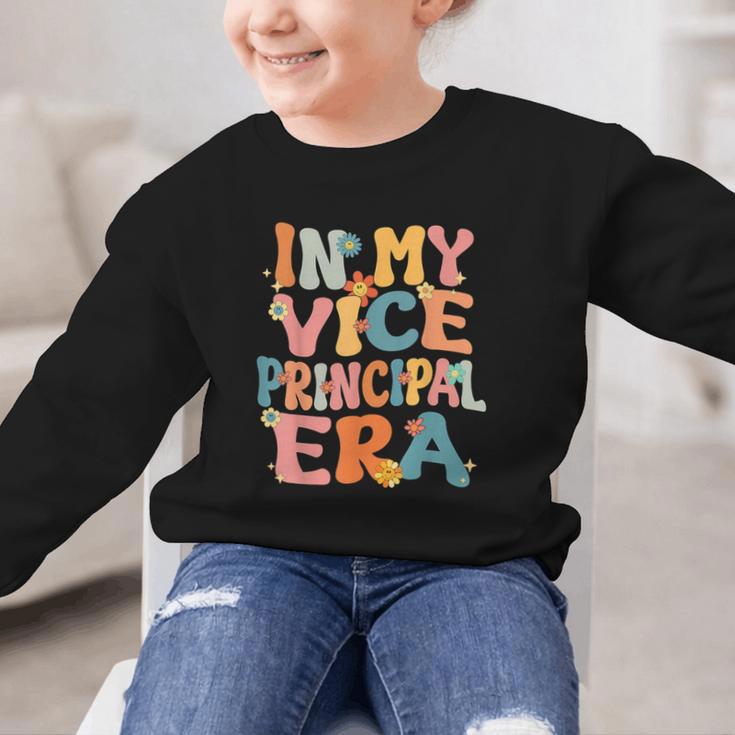 In My Vice Principal Era Groovy Back To School VicePrincipal Graphic Kid Sweatshirt In My Vice Principal Era Groovy Back To School VicePrincipal Graphic Kid Sweatshirt