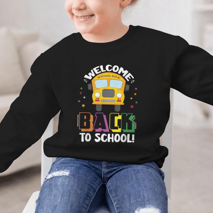 Welcome Back To School Bus Driver First Day Of School Graphic Kid Sweatshirt