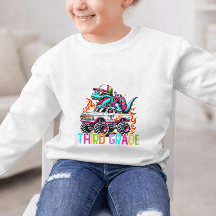 3rd Grade Back To School Kids Ready To Crush Third Grade Premium Tri-Blend Graphic Kid Sweatshirt