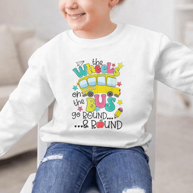 Back To School The WHEELS On The BUS Toddler Kids Boys Graphic Kid Sweatshirt Back To School The WHEELS On The BUS Toddler Kids Boys Graphic Kid Sweatshirt