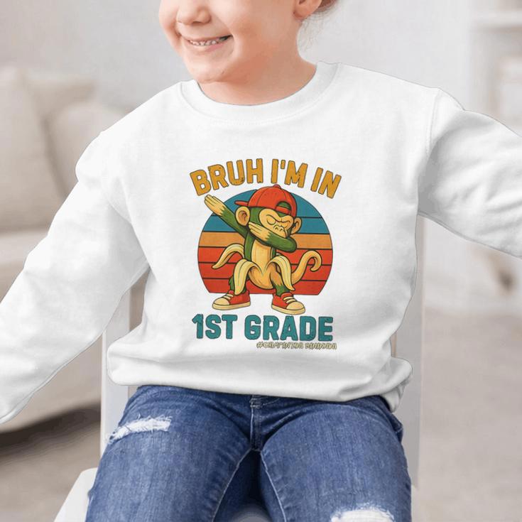Bruh I’m In 1st Grade Italian Brainrot Meme Back To School Premium Tri-Blend Graphic Kid Sweatshirt Bruh I’m In 1st Grade Italian Brainrot Meme Back To School Premium Tri-Blend Graphic Kid Sweatshirt