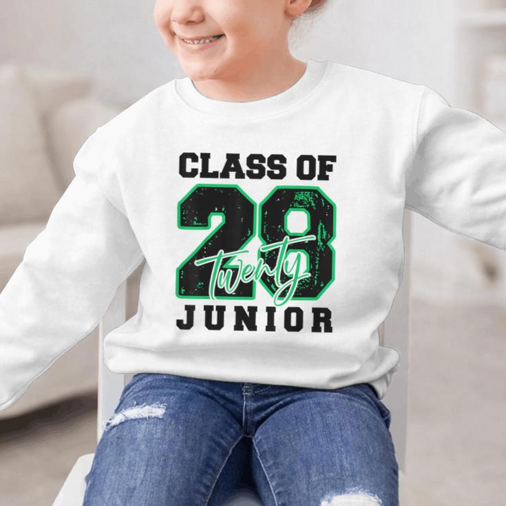 Class Of 2028 Junior High School Back To School 11th Grade Graphic Kid Sweatshirt