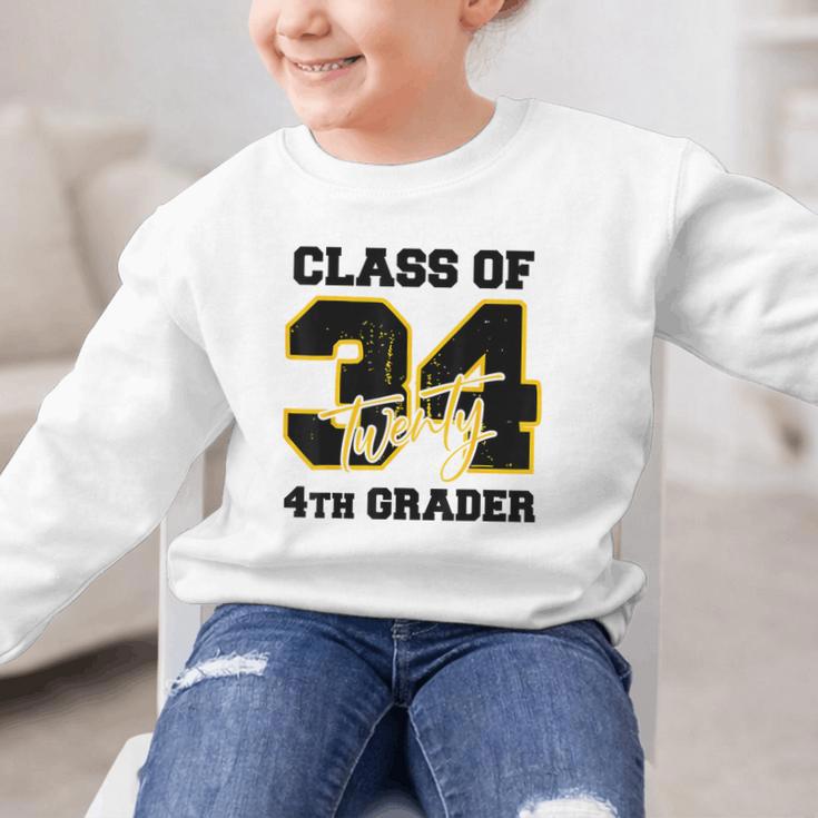 Class Of 2034 4th Grader Elementary School Back To School Graphic Kid Sweatshirt Class Of 2034 4th Grader Elementary School Back To School Graphic Kid Sweatshirt