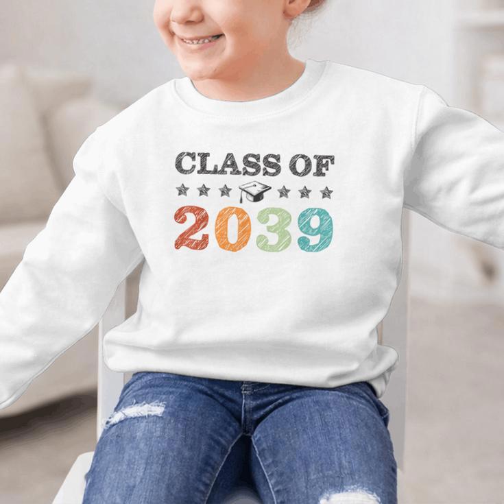 Class Of 2039 Grow With Me Back To School Graduation Graphic Kid Sweatshirt