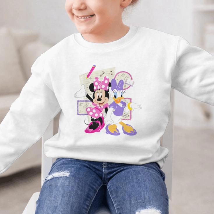 Disney Minnie & Daisy Back To School Best Friends BFFs Graphic Kid Sweatshirt Disney Minnie & Daisy Back To School Best Friends BFFs Graphic Kid Sweatshirt
