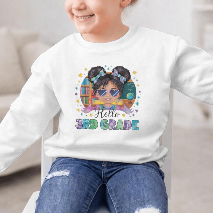 Hello 3rd Grade Girl Back To School Kids Boys Girls Graphic Kid Sweatshirt Hello 3rd Grade Girl Back To School Kids Boys Girls Graphic Kid Sweatshirt
