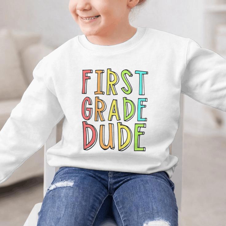 Kids First Day Of First Grade Dude 1st Grade Back To School Boys Graphic Kid Sweatshirt Kids First Day Of First Grade Dude 1st Grade Back To School Boys Graphic Kid Sweatshirt