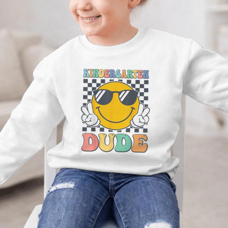 Kindergarten Dude First Day Of Kindergarten Back To School Graphic Kid Sweatshirt