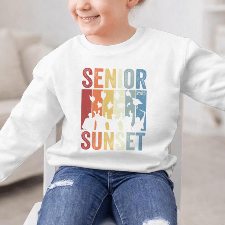Last First Day Senior Sunset Class Of 2025 Back To School Performance Graphic Kid Sweatshirt