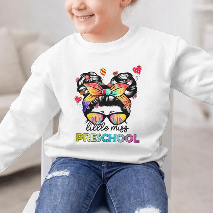 Little Miss Preschool Back To School Messy Kids Girls Graphic Kid Sweatshirt Little Miss Preschool Back To School Messy Kids Girls Graphic Kid Sweatshirt