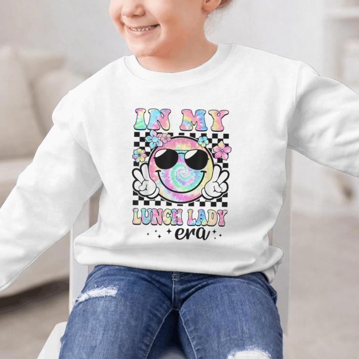 In My Lunch Lady Era Groovy Retro Back To School Graphic Kid Sweatshirt In My Lunch Lady Era Groovy Retro Back To School Graphic Kid Sweatshirt