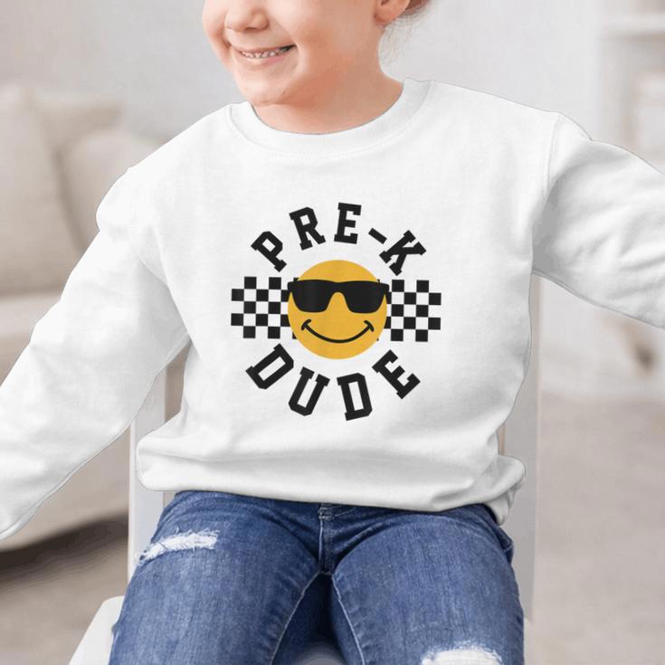 Preschool Dude Back To School Pre-K Students Kids Graphic Kid Sweatshirt Preschool Dude Back To School Pre-K Students Kids Graphic Kid Sweatshirt